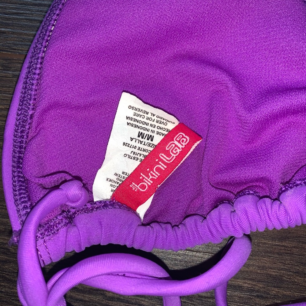 Purple Ruffled Bikini Top - Picture 3 of 3